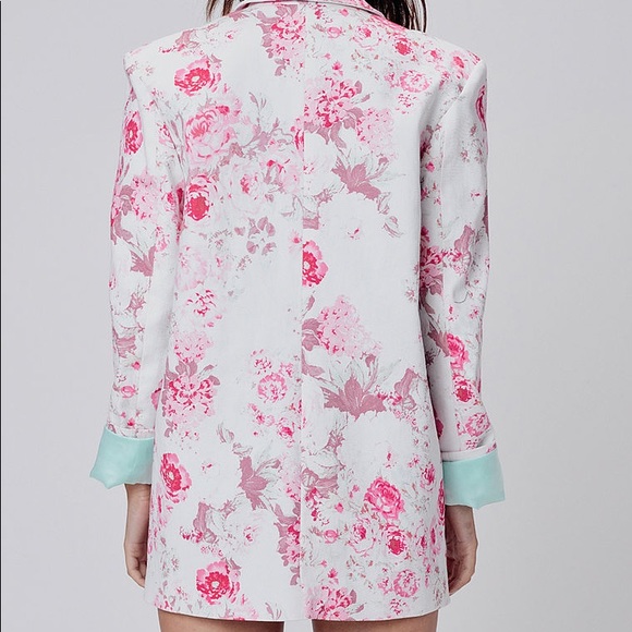 NWT For Love & Lemons Weston Denim Blazer Small - Picture 4 of 4